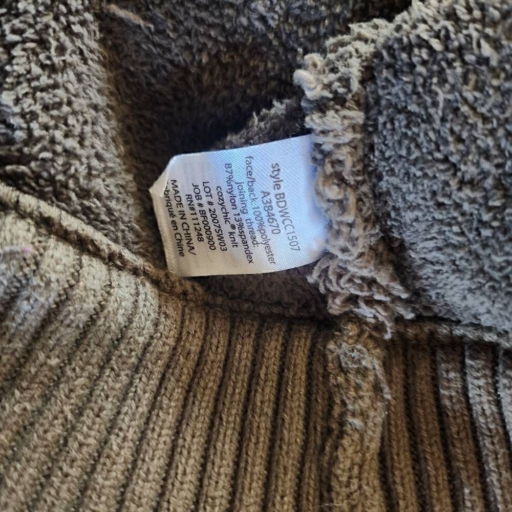 Barefoot dreams cozychic shearling half zip pullover S - Picture 6 of 6